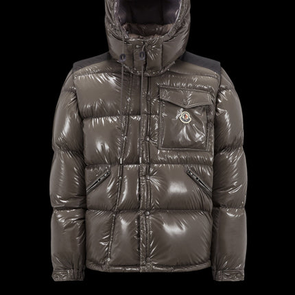 Doudoune courte Moncler Karakorum Homme - Gris