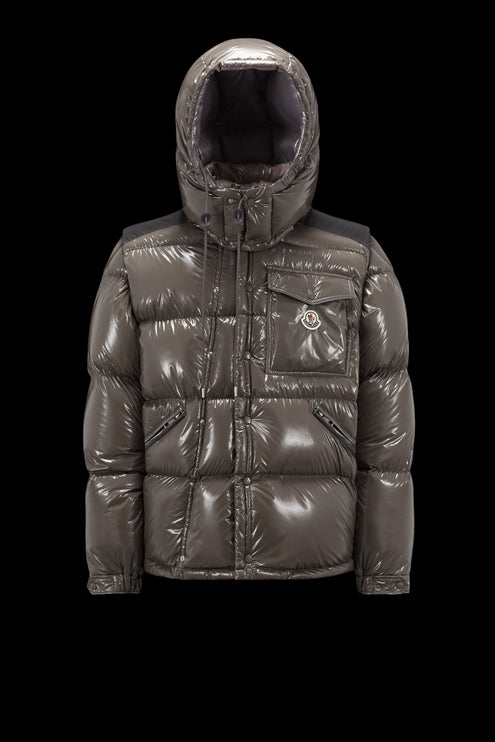 Doudoune courte Moncler Karakorum Homme - Gris