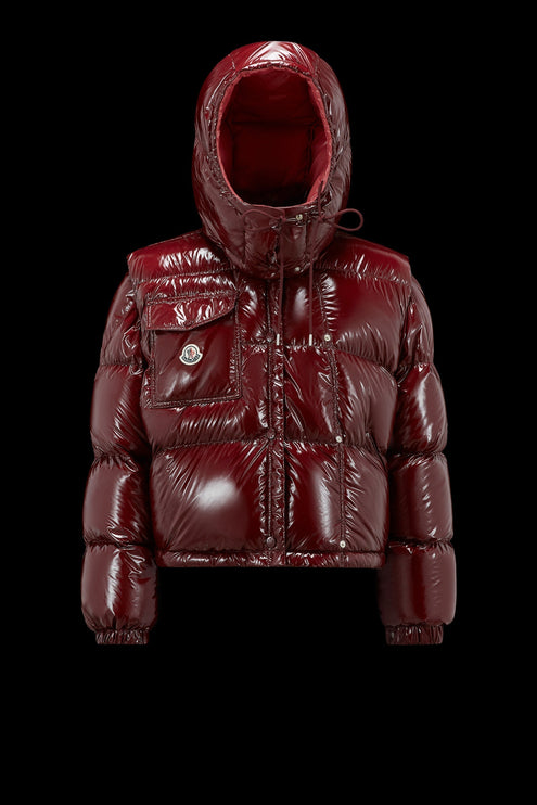 Doudoune courte Moncler Karakorum Femme Bordeaux