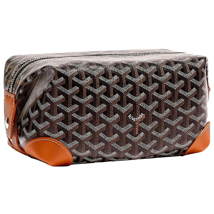 Goyard Boeing 25 Toilet Bag Black / Tan