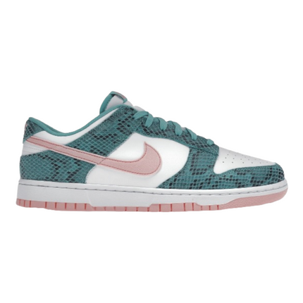 NIKE DUNK LOW SNAKESKIN WASHED TEAL BLEACHED CORAL