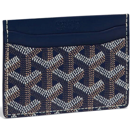 Goyard Saint Sulpice Navy Blue Card Holder