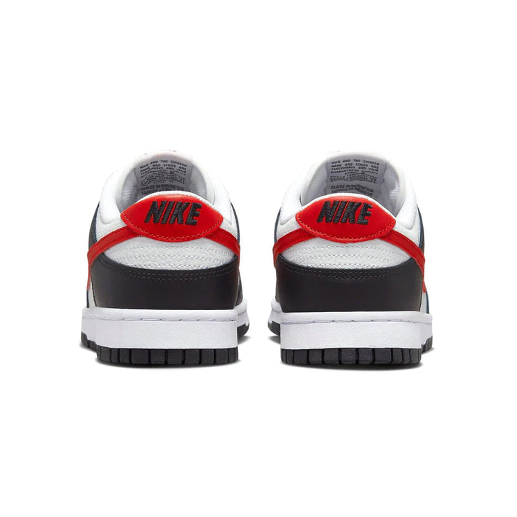 NIKE DUNK LOW BLACK WHITE RED